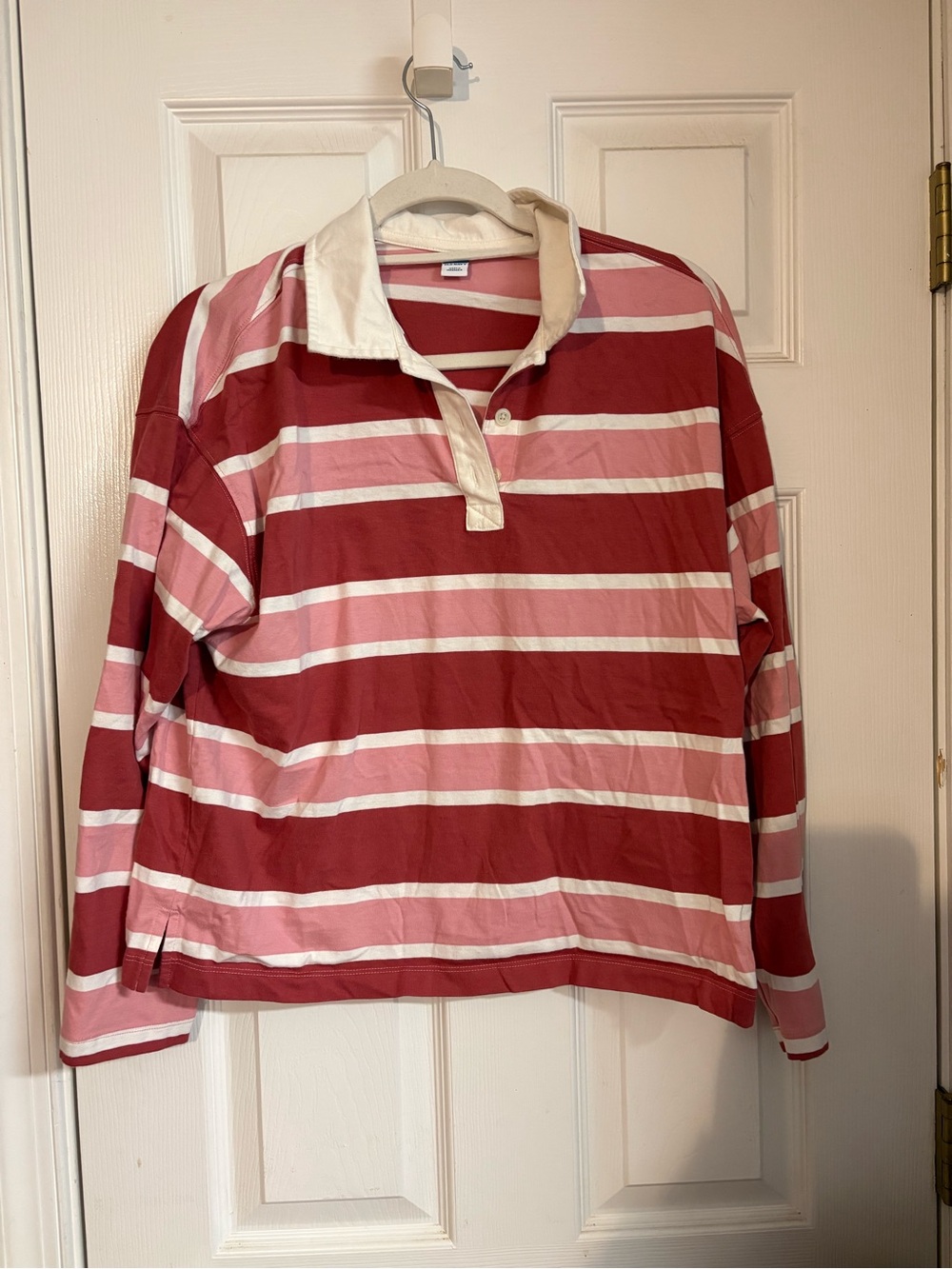 Old Navy Striped Shirt in Pink, Red & White